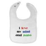 Cloth Bibs for Babies I Love My Mimi and Papa Grandparents Baby Accessories - Cute Rascals