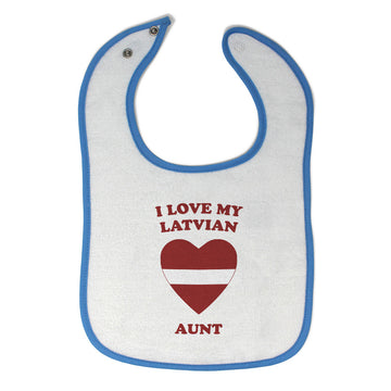 Cloth Bibs for Babies I Love My Latvian Aunt Countries Baby Accessories Cotton