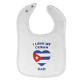 Cloth Bibs for Babies I Love My Cuban Dad Countries Baby Accessories Cotton