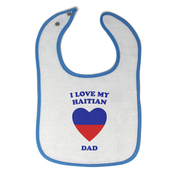 Cloth Bibs for Babies I Love My Haitian Dad Countries Baby Accessories Cotton
