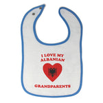 Cloth Bibs for Babies I Love My Albanian Grandparents Countries Baby Accessories - Cute Rascals