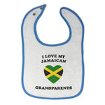 Cloth Bibs for Babies I Love My Jamaican Grandparents Countries Baby Accessories - Cute Rascals