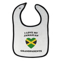 Cloth Bibs for Babies I Love My Jamaican Grandparents Countries Baby Accessories