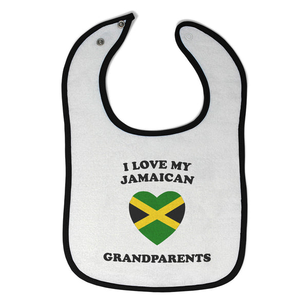 Cloth Bibs for Babies I Love My Jamaican Grandparents Countries Baby Accessories - Cute Rascals