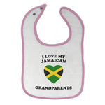 Cloth Bibs for Babies I Love My Jamaican Grandparents Countries Baby Accessories - Cute Rascals