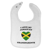 Cloth Bibs for Babies I Love My Jamaican Grandparents Countries Baby Accessories - Cute Rascals