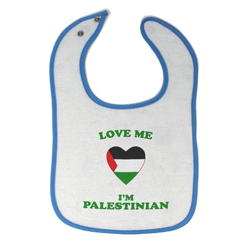 Cloth Bibs for Babies Love Me I'M Palestinian Countries Baby Accessories Cotton