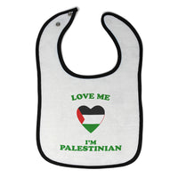 Cloth Bibs for Babies Love Me I'M Palestinian Countries Baby Accessories Cotton - Cute Rascals