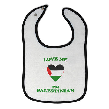 Cloth Bibs for Babies Love Me I'M Palestinian Countries Baby Accessories Cotton