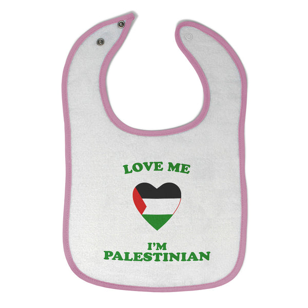 Cloth Bibs for Babies Love Me I'M Palestinian Countries Baby Accessories Cotton - Cute Rascals