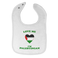Cloth Bibs for Babies Love Me I'M Palestinian Countries Baby Accessories Cotton - Cute Rascals
