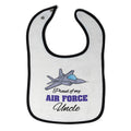 Cloth Bibs for Babies Proud of My Air Force Uncle Baby Accessories Cotton