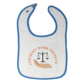 Cloth Bibs for Babies Attorney Work Product Style E Funny Humor Baby Accessories