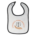 Cloth Bibs for Babies Attorney Work Product Style E Funny Humor Baby Accessories