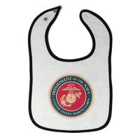 Cloth Bibs for Babies Department Navy Us Marine Corp Baby Accessories Cotton - Cute Rascals