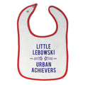 Baby Girl Bibs Little Lebowski Urban Achievers Style 2 Burp Cloths Contrast Trim