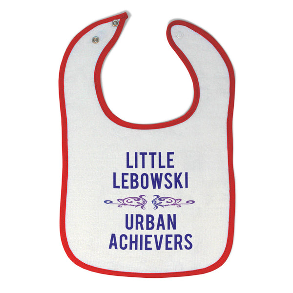 Baby Girl Bibs Little Lebowski Urban Achievers Style 2 Burp Cloths Contrast Trim - Cute Rascals