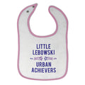 Baby Girl Bibs Little Lebowski Urban Achievers Style 2 Burp Cloths Contrast Trim