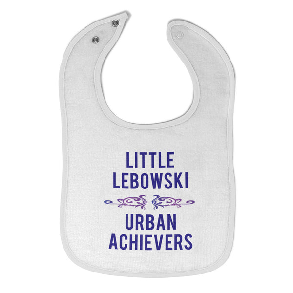 Baby Girl Bibs Little Lebowski Urban Achievers Style 2 Burp Cloths Contrast Trim - Cute Rascals