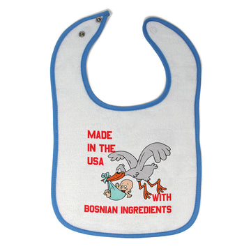 Cloth Bibs for Babies Made in The Usa with Bosnian Ingredients Baby Accessories