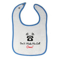Cloth Bibs for Babies Don'T Make Me Call Oma! Grandparents Baby Accessories