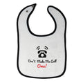 Cloth Bibs for Babies Don'T Make Me Call Oma! Grandparents Baby Accessories