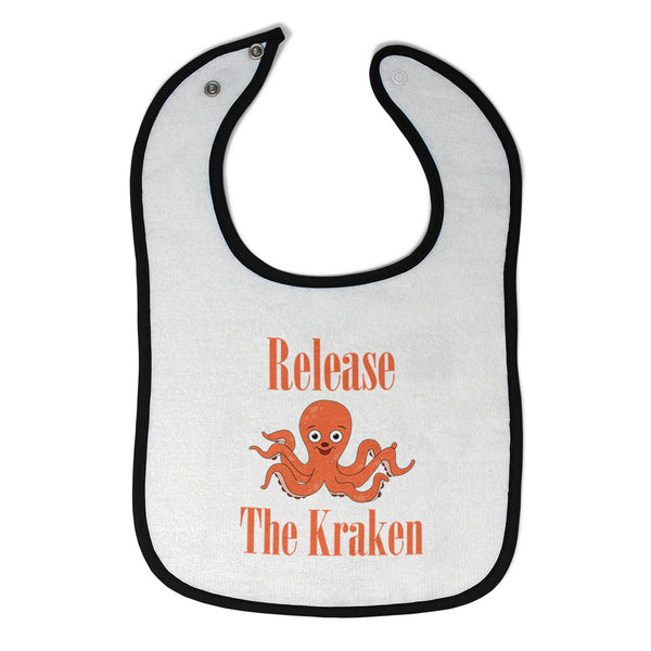 Cloth Bibs for Babies Release The Kraken Funny Humor Baby Accessories Cotton - Cute Rascals
