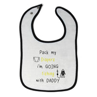 Cloth Bibs for Babies Pack Diapers Going Fishing Daddy Style B Dad Father's Day - Cute Rascals