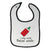 Cloth Bibs for Babies I Only Drink Italian White Funny Humor Baby Accessories - Cute Rascals