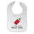 Cloth Bibs for Babies I Only Drink Italian White Funny Humor Baby Accessories - Cute Rascals