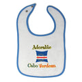 Cloth Bibs for Babies Adorable Cabo Verdean Cape Verde Baby Accessories Cotton