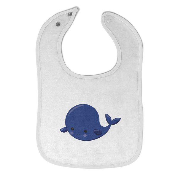 Cloth Bibs for Babies Navy Whale 5 Animals Ocean Baby Accessories Cotton - Cute Rascals