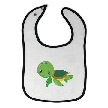 Cloth Bibs for Babies Green Turtle Animals Ocean Baby Accessories Cotton