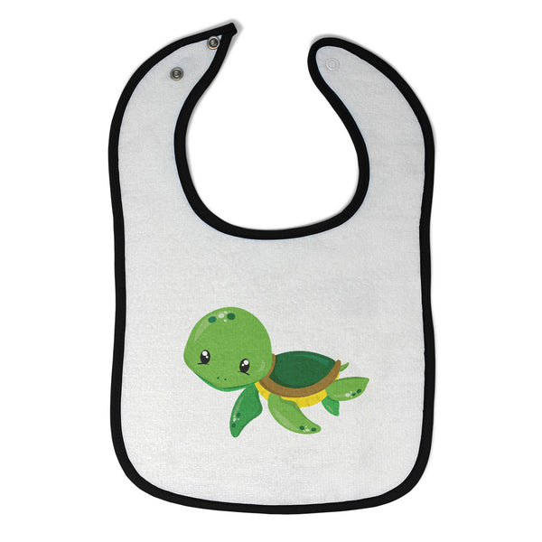 Cloth Bibs for Babies Green Turtle Animals Ocean Baby Accessories Cotton - Cute Rascals