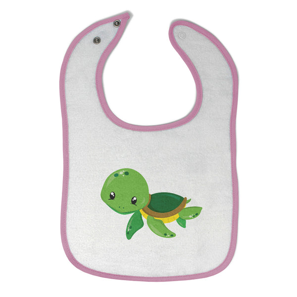Cloth Bibs for Babies Green Turtle Animals Ocean Baby Accessories Cotton - Cute Rascals