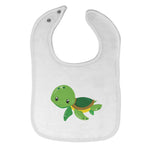 Cloth Bibs for Babies Green Turtle Animals Ocean Baby Accessories Cotton - Cute Rascals