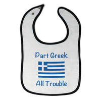 Cloth Bibs for Babies Part Greek All Trouble Baby Accessories Burp Cloths Cotton - Cute Rascals