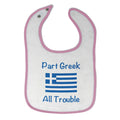 Cloth Bibs for Babies Part Greek All Trouble Baby Accessories Burp Cloths Cotton