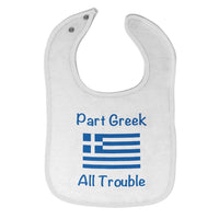 Cloth Bibs for Babies Part Greek All Trouble Baby Accessories Burp Cloths Cotton - Cute Rascals