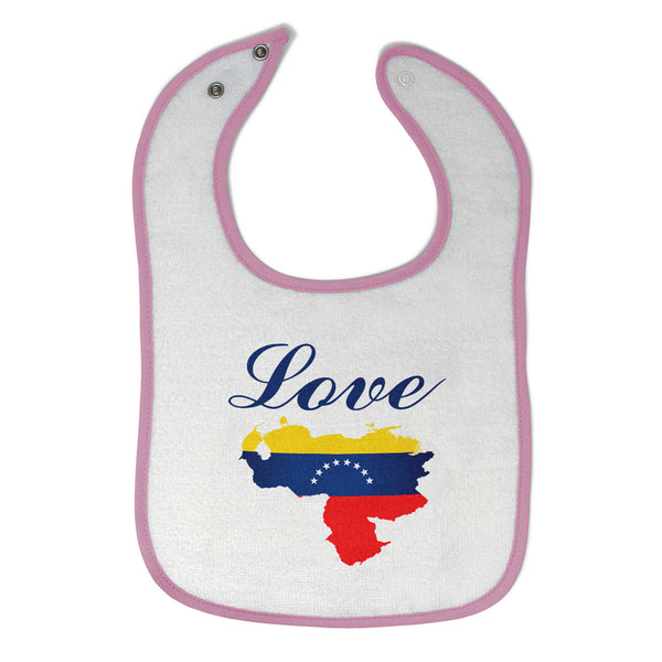 Cloth Bibs for Babies Love Venezuela A Countries Love Baby Accessories Cotton - Cute Rascals