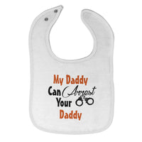 Cloth Bibs for Babies My Daddy Can Arrest Your Daddy Policeman Cop Cotton - Cute Rascals