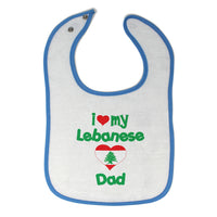Cloth Bibs for Babies I Love My Jordanian Dad Style B Baby Accessories Cotton - Cute Rascals
