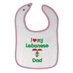 Cloth Bibs for Babies I Love My Jordanian Dad Style B Baby Accessories Cotton - Cute Rascals