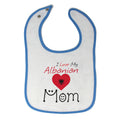 Cloth Bibs for Babies I Love My Albanian Mom Baby Accessories Burp Cloths Cotton