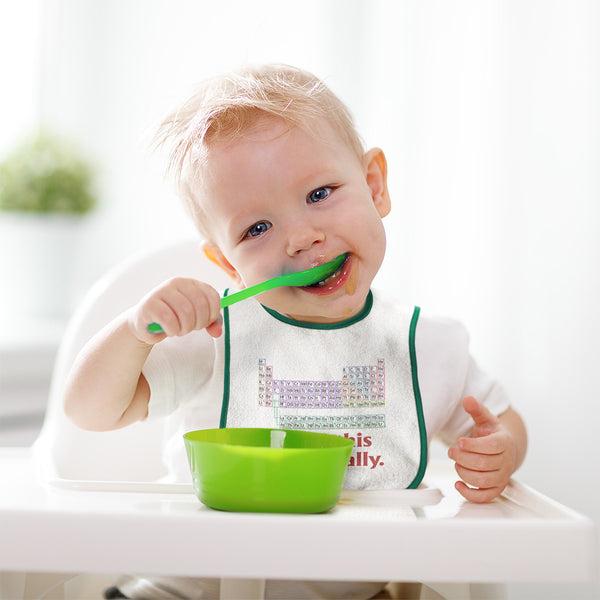 Cloth Bibs for Babies I Wear This Periodically Teacher School Education Cotton - Cute Rascals