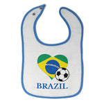 Cloth Bibs for Babies Brazilian Soccer Brazil Football Football Baby Accessories - Cute Rascals