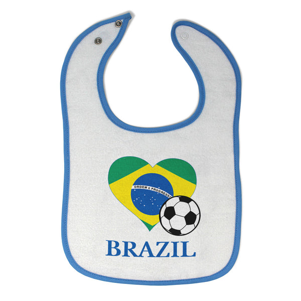 Cloth Bibs for Babies Brazilian Soccer Brazil Football Football Baby Accessories - Cute Rascals