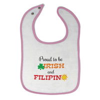 Cloth Bibs for Babies Proud to Be Irish and Filipino Baby Accessories Cotton - Cute Rascals