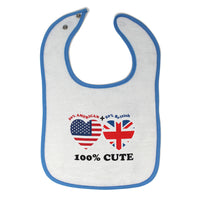 Cloth Bibs for Babies 50% British + 50% American = 100% Cute Baby Accessories - Cute Rascals