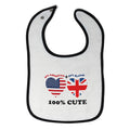 Cloth Bibs for Babies 50% British + 50% American = 100% Cute Baby Accessories